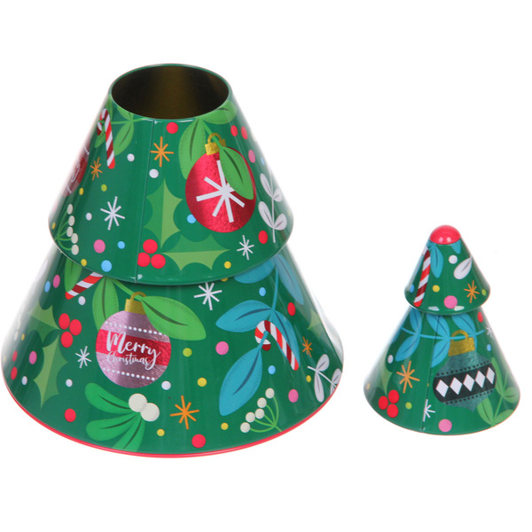 Банка жестяная "Ёлка" 28*17,5см