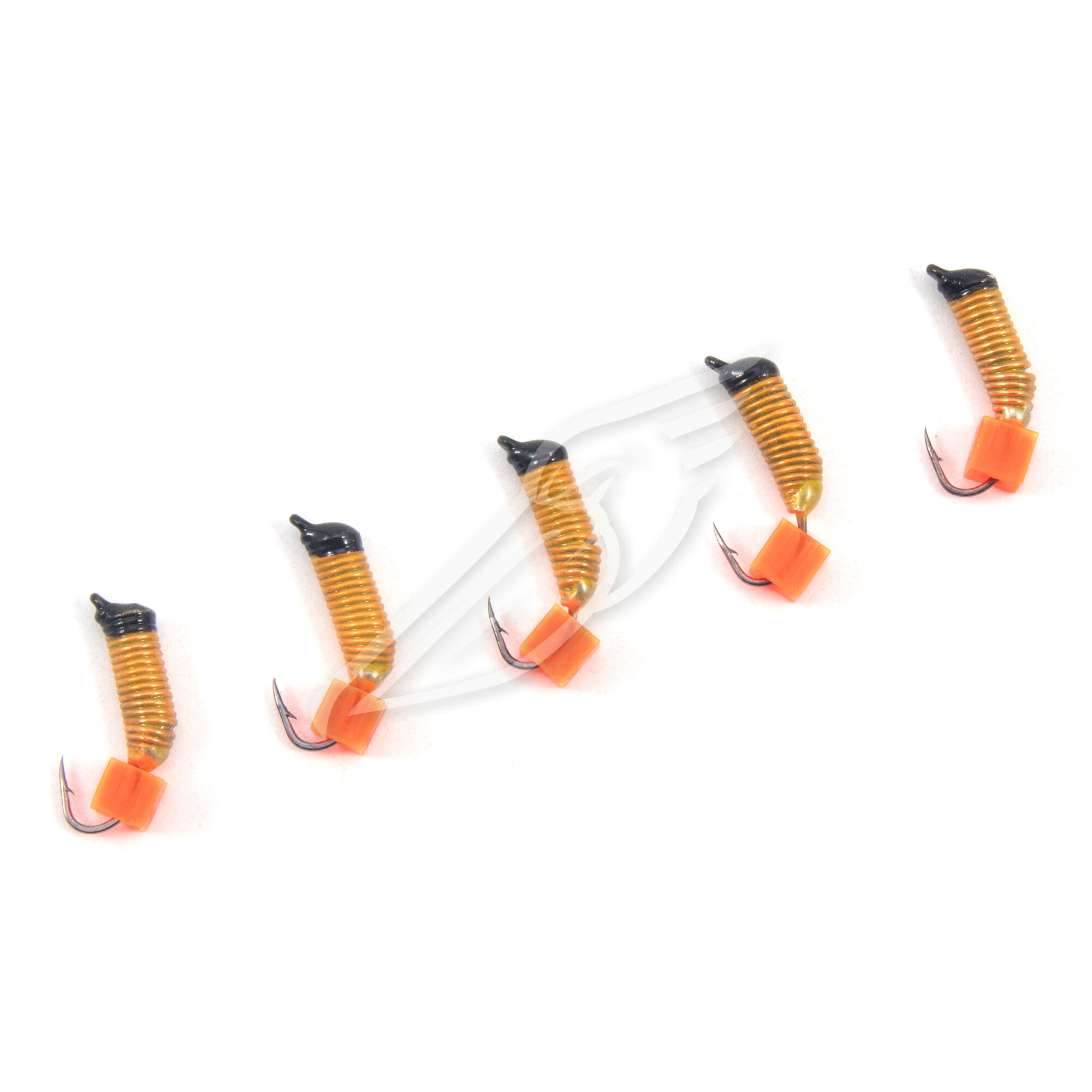 Мормышка вольф. безнасадочная "ЯМАН" Ручейник №3, d-1.5 мм, L-8.5 мм, вес 0,45 гр., фц. красный куби