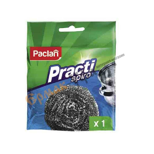 Губка для посуды металл 1шт PACLAN PRACTI SPIRO (10/60)