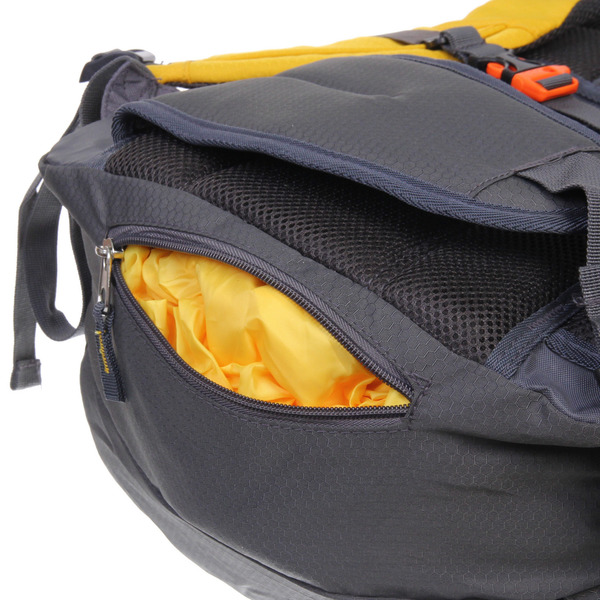 Рюкзак туристический 65л цвет желтый FR-4