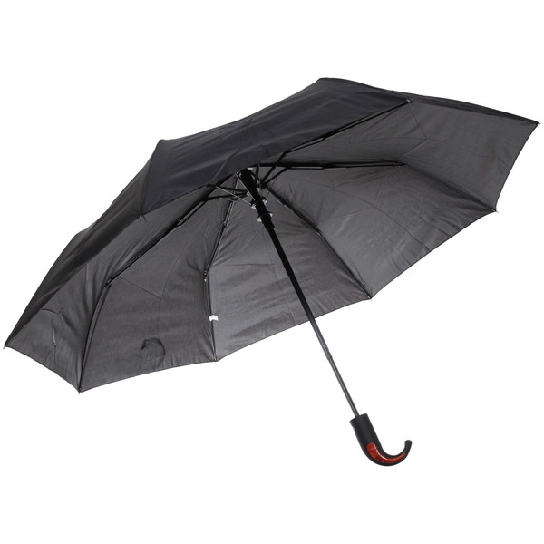 Зонт мужской полуавтомат "Ультрамарин - Томас", цвет черный, ручка крючок, d98см