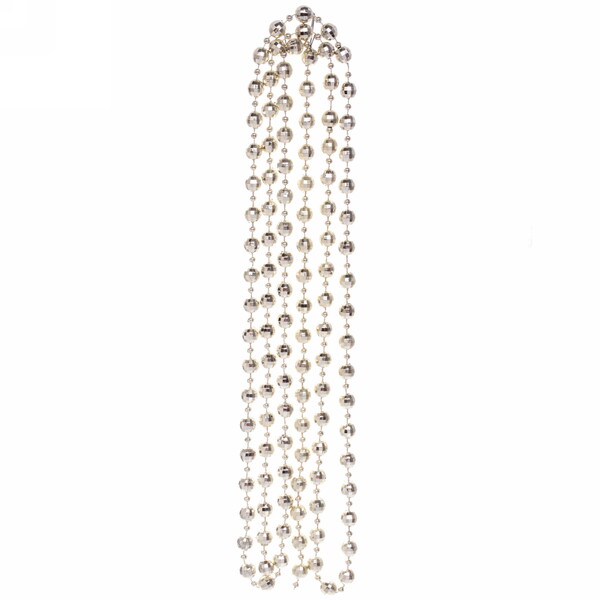 Бусы на ёлку 2м "Капельки", Шампань