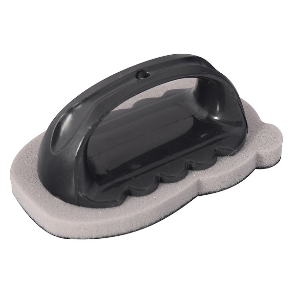 Губка для мытья кухни с ручкой "Карборундовая". Размер 8,5х14х6 см.