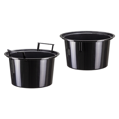 Кашпо 9/42 л IDEA РОТАНГ М 3407, 340 мм, 630 мм, со вставкой, кремовый