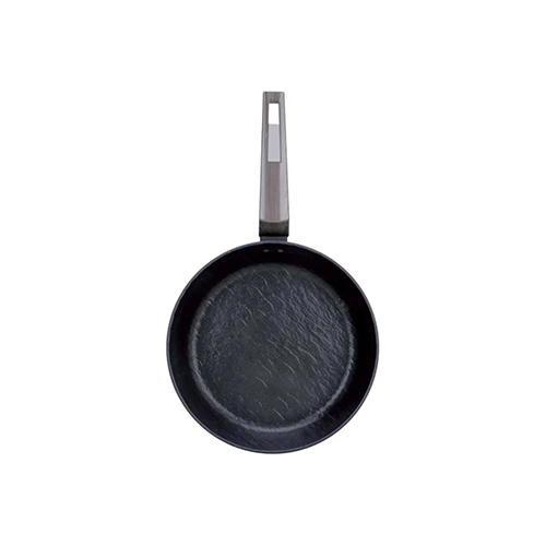 Сковорода Amercook ROCKSTONE 22 см, 2-х слойное антипригарное покрытие Greblon С2, черный, серый