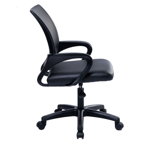 Кресло офисное (компьютерное) TRON A2 кожа экокожа Standard, 47х48х46 см, черный