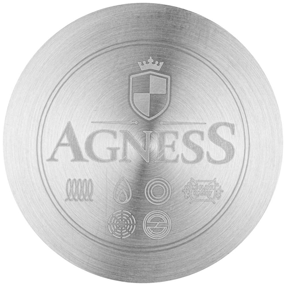 ТУРКА AGNESS, MIDNIGHT, С ИНДУКЦИОННЫМ ДНОМ, НЕРЖ. СТАЛЬ, 600 МЛ, 9Х9.5 СМ