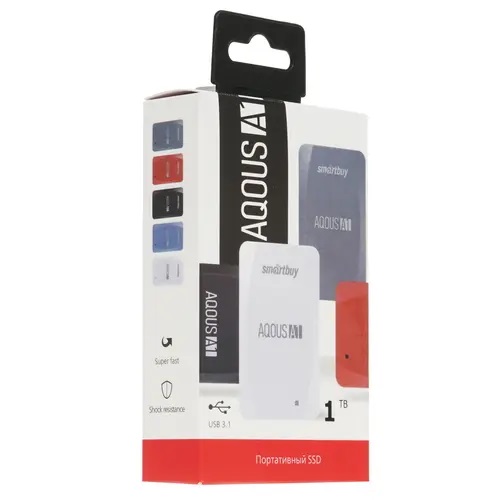 Диск внешний SSD Smartbuy A1 Drive 1TB USB 3.1 SB001TB-A1R-U31C, красный