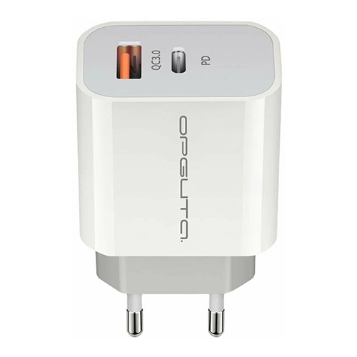 Зарядное устройство с TYPE-C/USB Орбита OT-APU56, PD+QC3.0, 3000 mA, белый