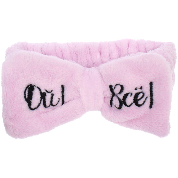 Повязка на голову "New collection Vostok - ОЙ ВСЕ!", цвет розовый, серый, голубой и сиреневый, 20*6см ( упаковка белый ZIP пакет )