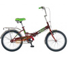 Велосипед Novatrack 20" складной,FS30,бордовый, AL обода,усилен.,багажник (рост 115-135см)