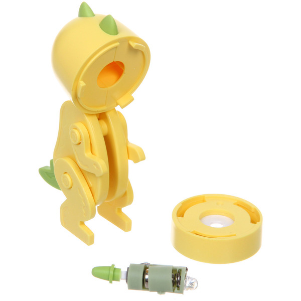 Настольная лампа "Sweet - Динозаврик" LED 5,1*3,6*9,8 см, батарейки AG3 0.2W, Желтый