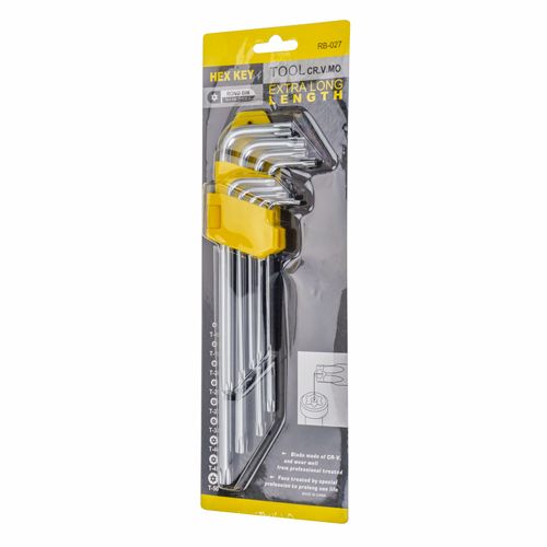 Ключ набор TORX профиль, 9пр, 90х20мм-220х50мм, 1/60