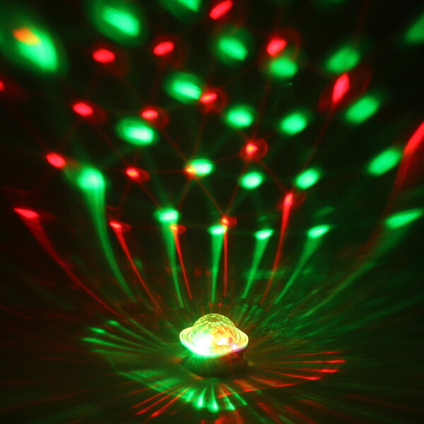 Диско-шар Dancer" с ремешком на руку, авторежим, датчик звука (в комплекте с присоской), RGB (220V)