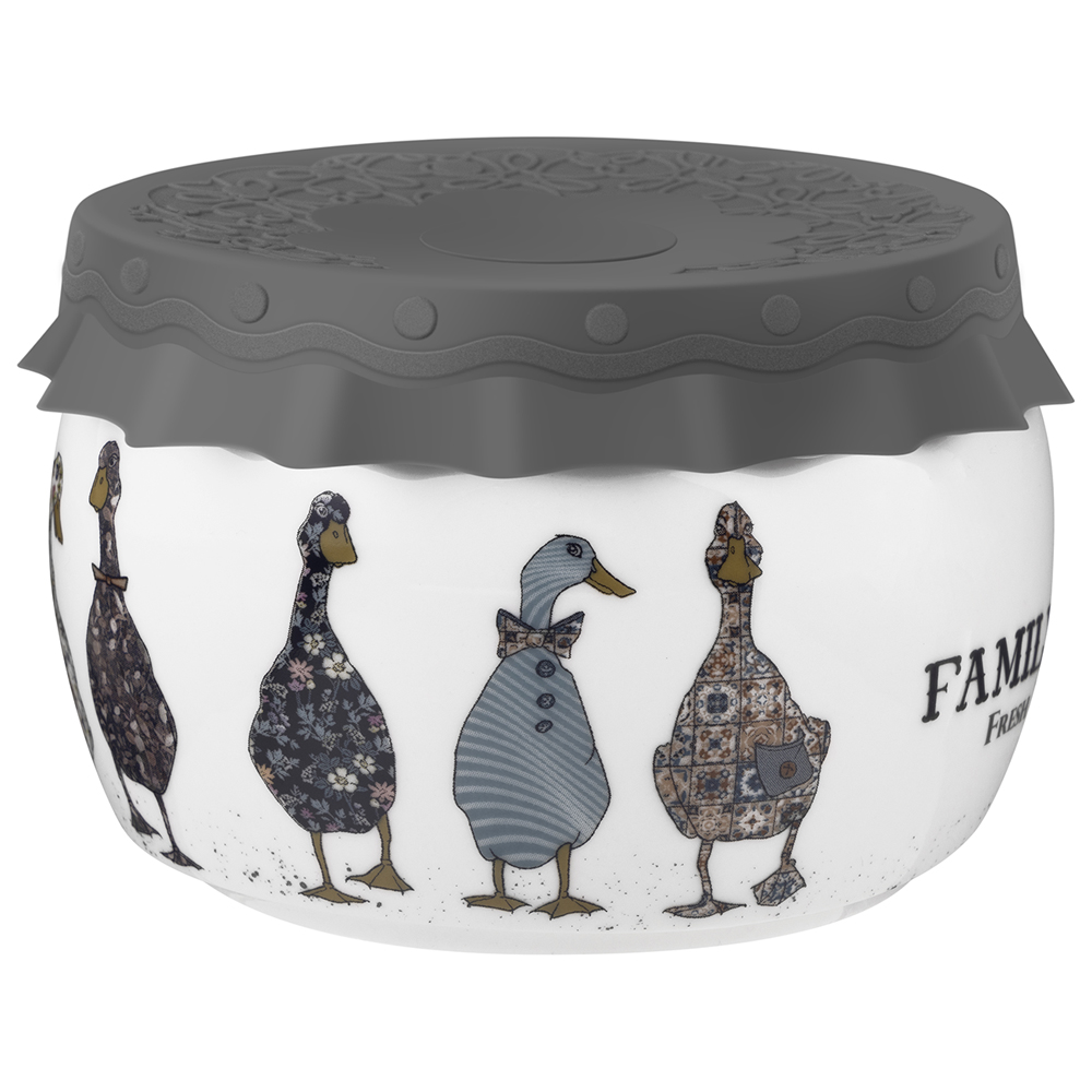 БАНКА LEFARD, FAMILY FARM, С СИЛИКОНОВОЙ КРЫШКОЙ 11, 5*11, 5*7, 5 CM 500 МЛ