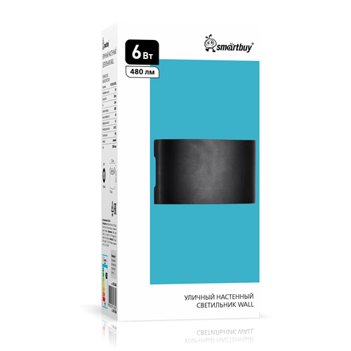 Уличный светодиодный настенный светильник WALL 6*1Вт Smartbuy 3000К IP65 230В черный (SBL16894)