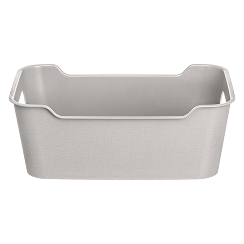 Корзинка универсальная 4.1 л Homver Mango 223300321/04, 290х180х105 мм, светло-серая