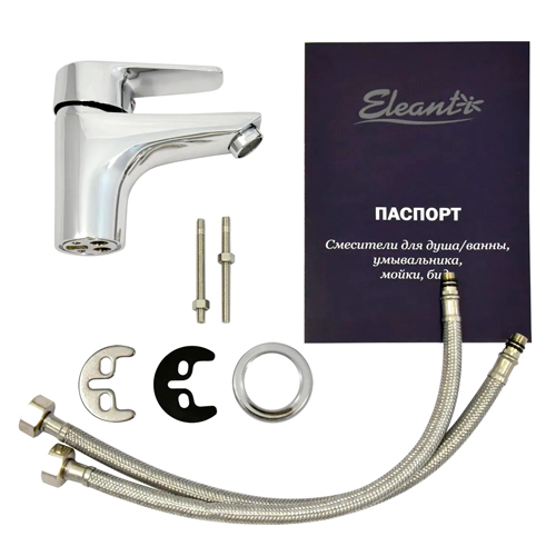Смеситель для раковины одноручный ELEANTI Sapphire, литой излив, картридж 40 мм, шпилька
