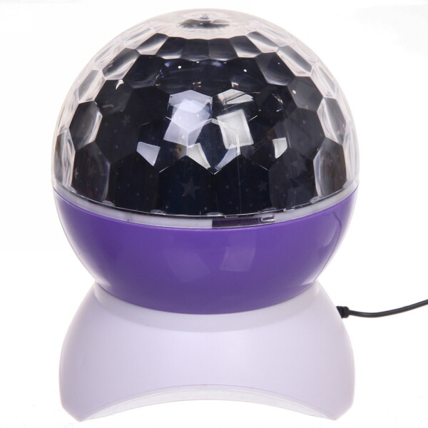 Диско-шар "Double Magic" (в комплекте 2 плафона - диско, звездное небо), Bluetooth, авторежим, USB, в ассортименте (220V)