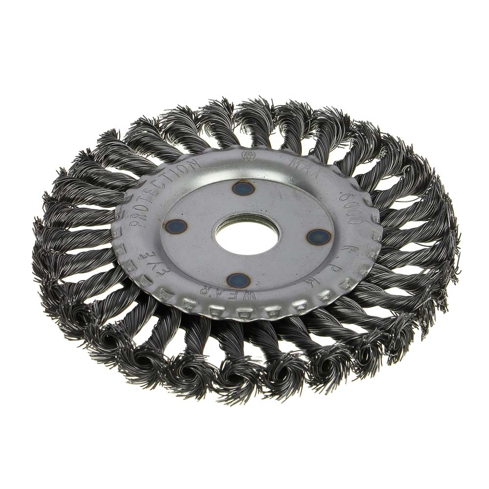 РОКОТ Щетка металл. для УШМ 150мм/22мм, крученая, дисковая