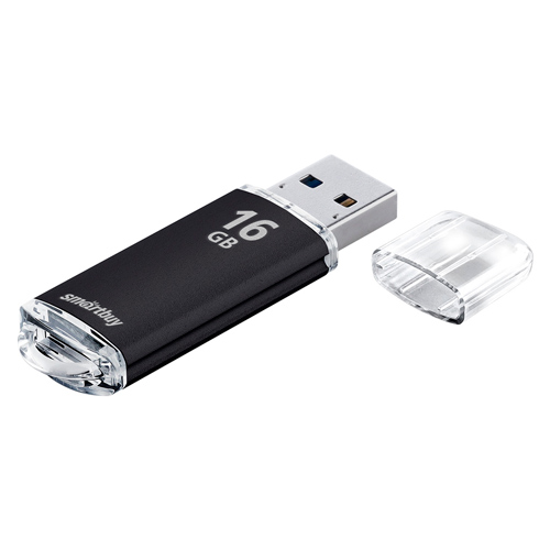 UFD 2.0 Smartbuy 016GB V-Cut Black (SB16GBVC-K)