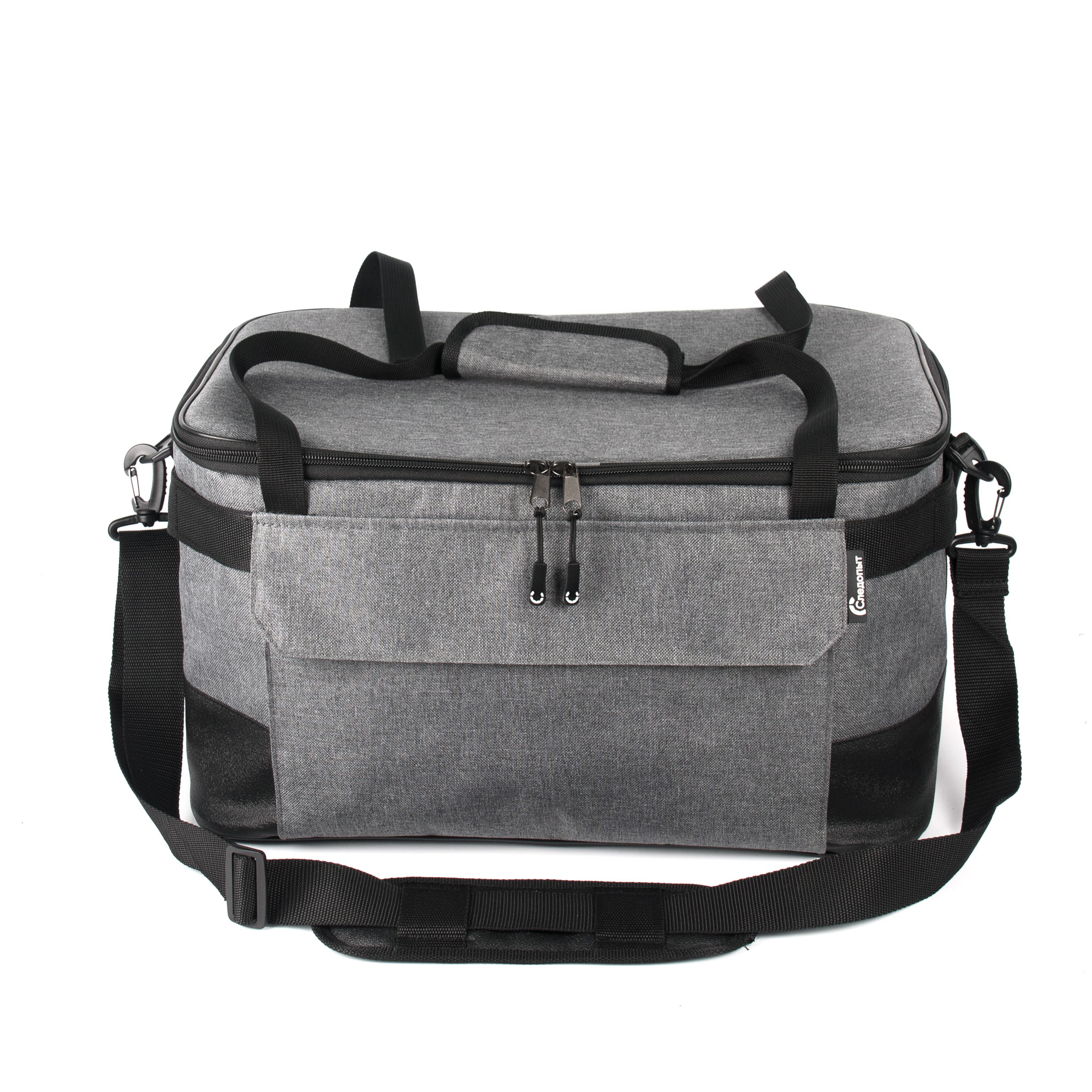 Сумка изотермическая СЛЕДОПЫТ Gray Line Pro, 34 л, цв. серый меланж/5/