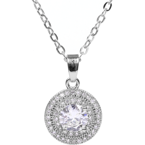 Подвеска из гиппоалергенного сплава со стразами "ЭЛЛАДА", цвет серебро и золото, d-20см/1см