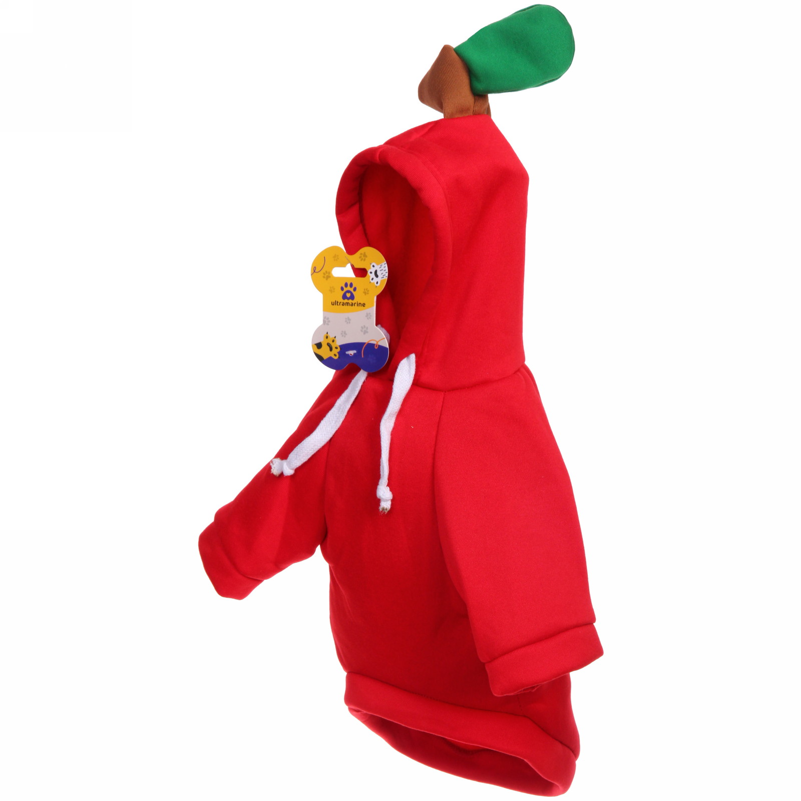 Кофта-толстовка для собаки "Wonderful style-Яблоко" с капюшоном, размер S (38*25*22см) Ultramarine