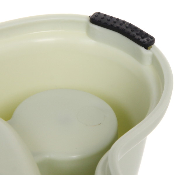 Миска пластиковая для медленного кормления с автопоилкой "Колор-Один дома" 33*18*17,5см 320мл цвет нежно-зеленый