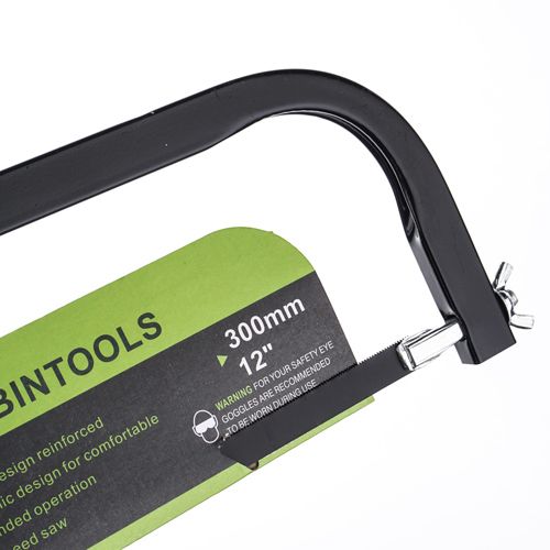 Ножовка по металлу 300мм, пластиковая прорезиненная ручка, 1/12/48