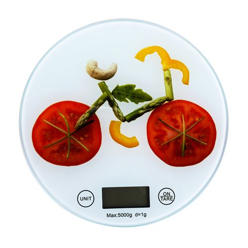 Весы кухонные электронные 5 кг 20см стекло, 1/40