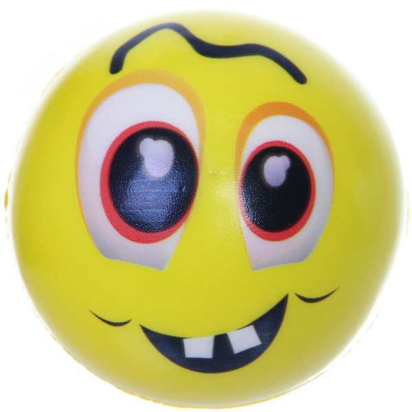 Мяч  7,6 см "Смайл" (антистресс), микс СТИКЕР НА ВЛОЖЕНИЕ