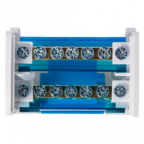 Шина на DIN-рейку в корпусе 2х7 на DIN-рейку (SBE-bc0-2-7)