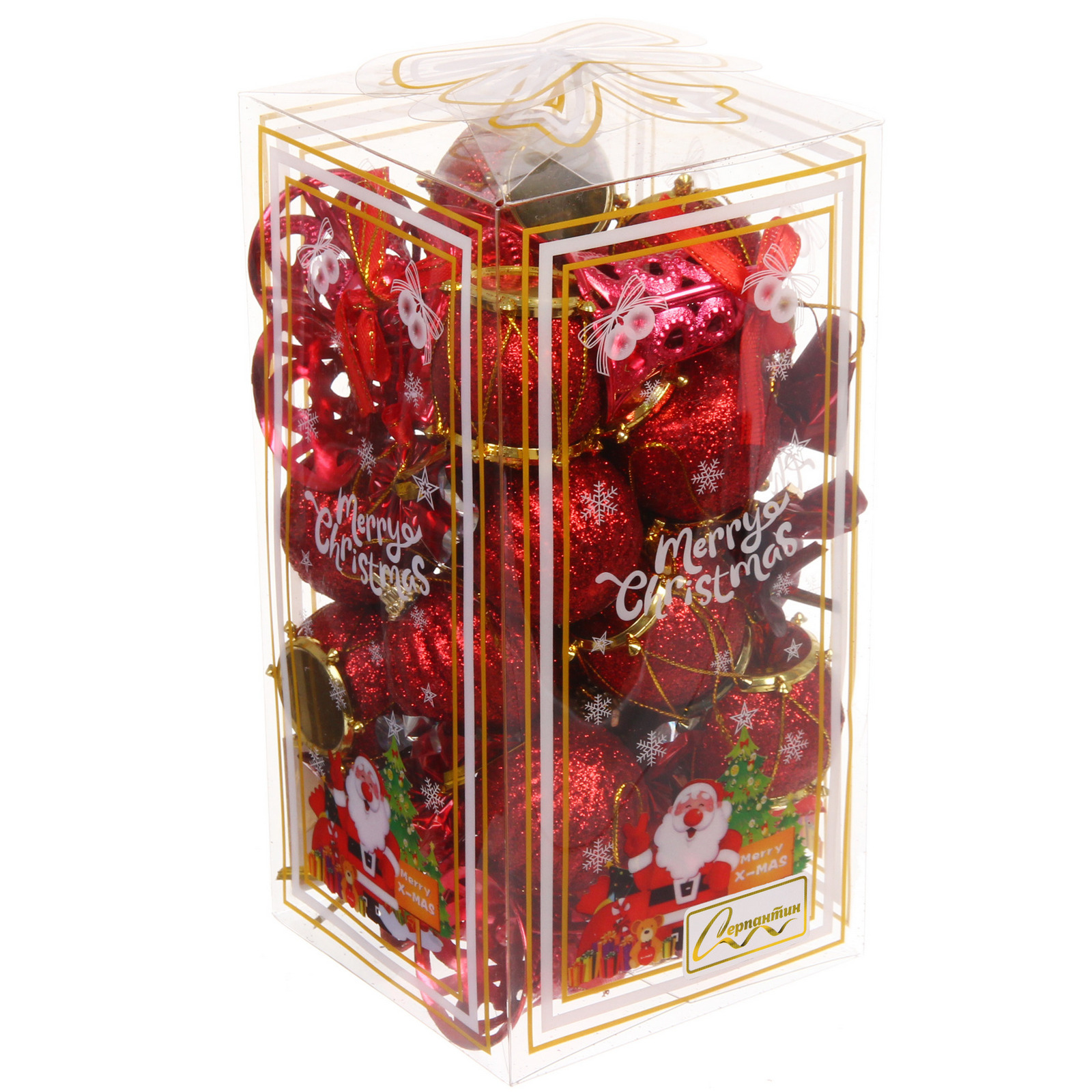 Набор украшений "Волшебство" 19.5*9.5*9.5 см (32 предмета), Красный