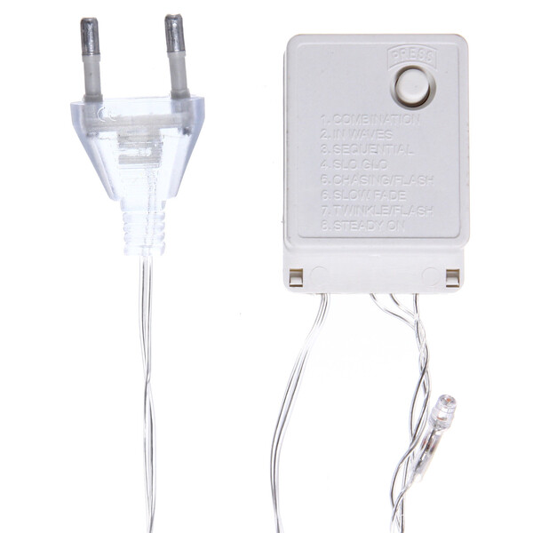 Гирлянда для дома  2,5м 24 лампы LED прозрач.пров.,8 реж, IP-20, Мультицвет