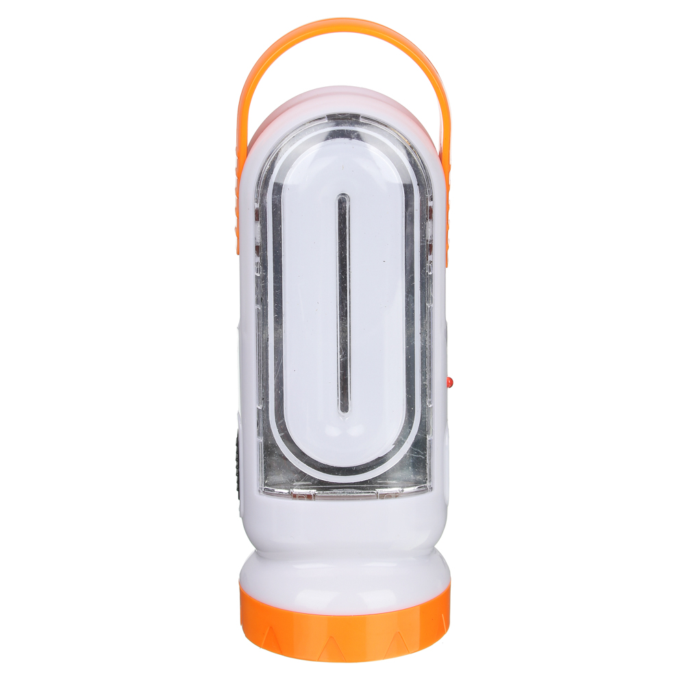 ЕРМАК Фонарь аккумуляторный 2-в-1 17+0,5Вт LED, шнур 220В, солнечн. батарея, пластик, 14,5x5,5см