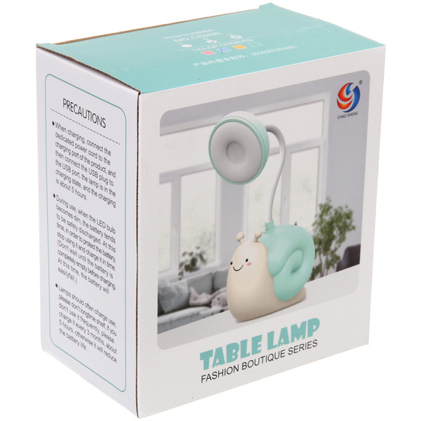 Настольная лампа "Sweet - Snail" LED, USB 0.6-4.2W 5V, Розовый