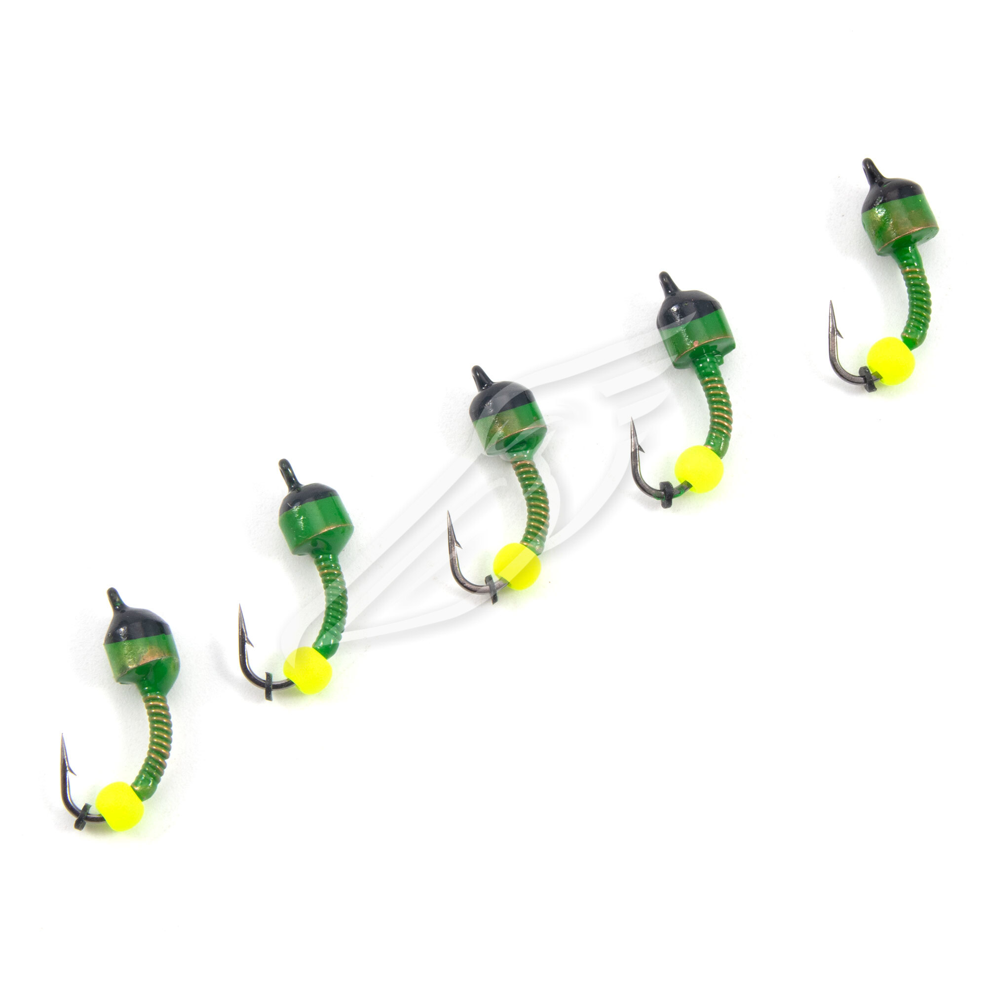 Мормышка вольф. безнасадочная "ЯМАН" Лесотка №4, d-4 мм, L-10 мм, вес 1,00 г, фц. желтый шар, цв. са