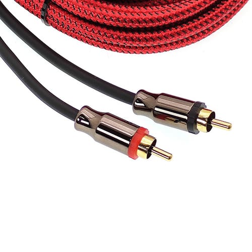 Кабель аудио в оплетке TDS TS-CAD12 (2RCA-2RCA), 5 м