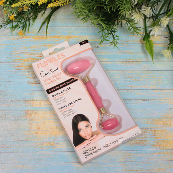 Массажер для лица и шеи декольте "Gua sha", цвет розовая вуаль