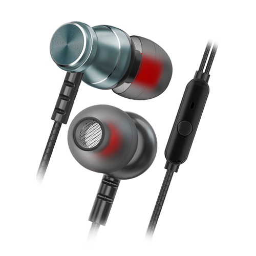 Гарнитура внутриканальная Smartbuy M300, металлический корпус, микрофон, пульт, пакет SBH-026/100, серая