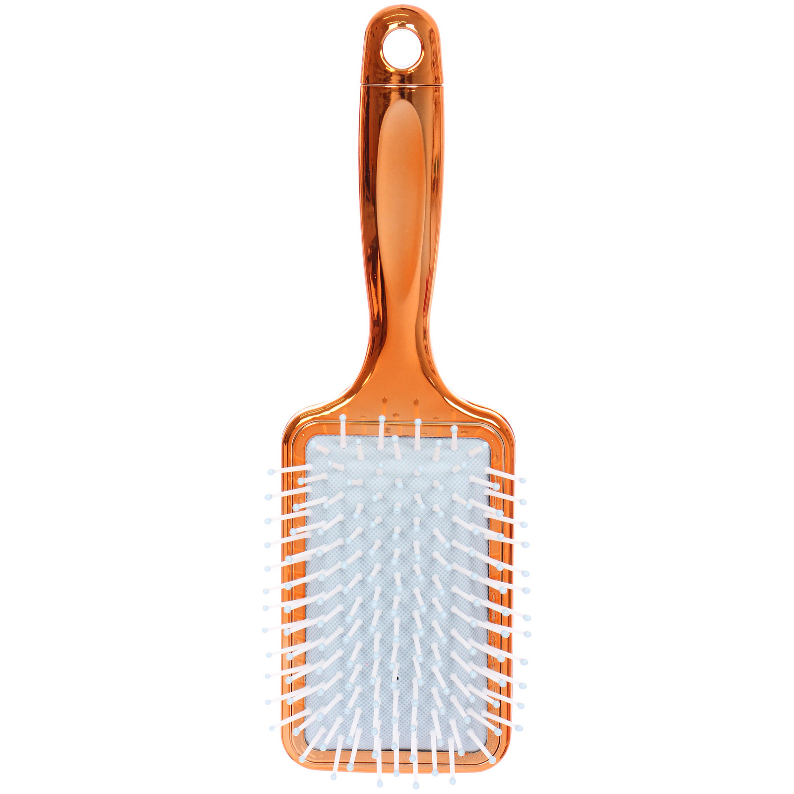 Расческа массажная зеркальная "Animals", принт девушки, микс 4 цвета, 7*23.5см, (блистер Ultramarine)