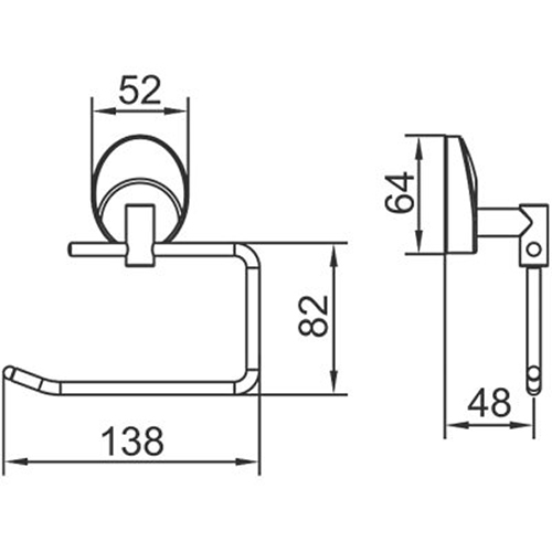 Бумагодержатель Ledeme L3303-3 хром