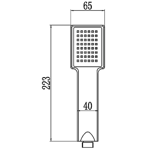 Лейка для душа LEDEME M98 пластик хром