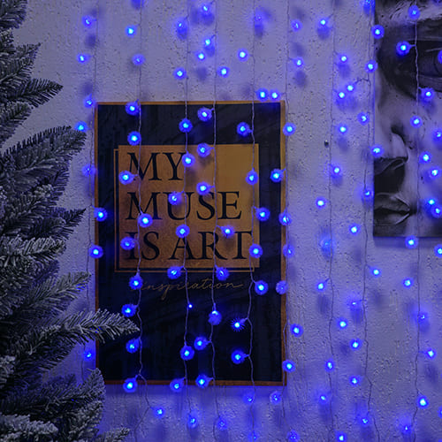 Гирлянда Занавес УМС вилка 2х1,5м, 