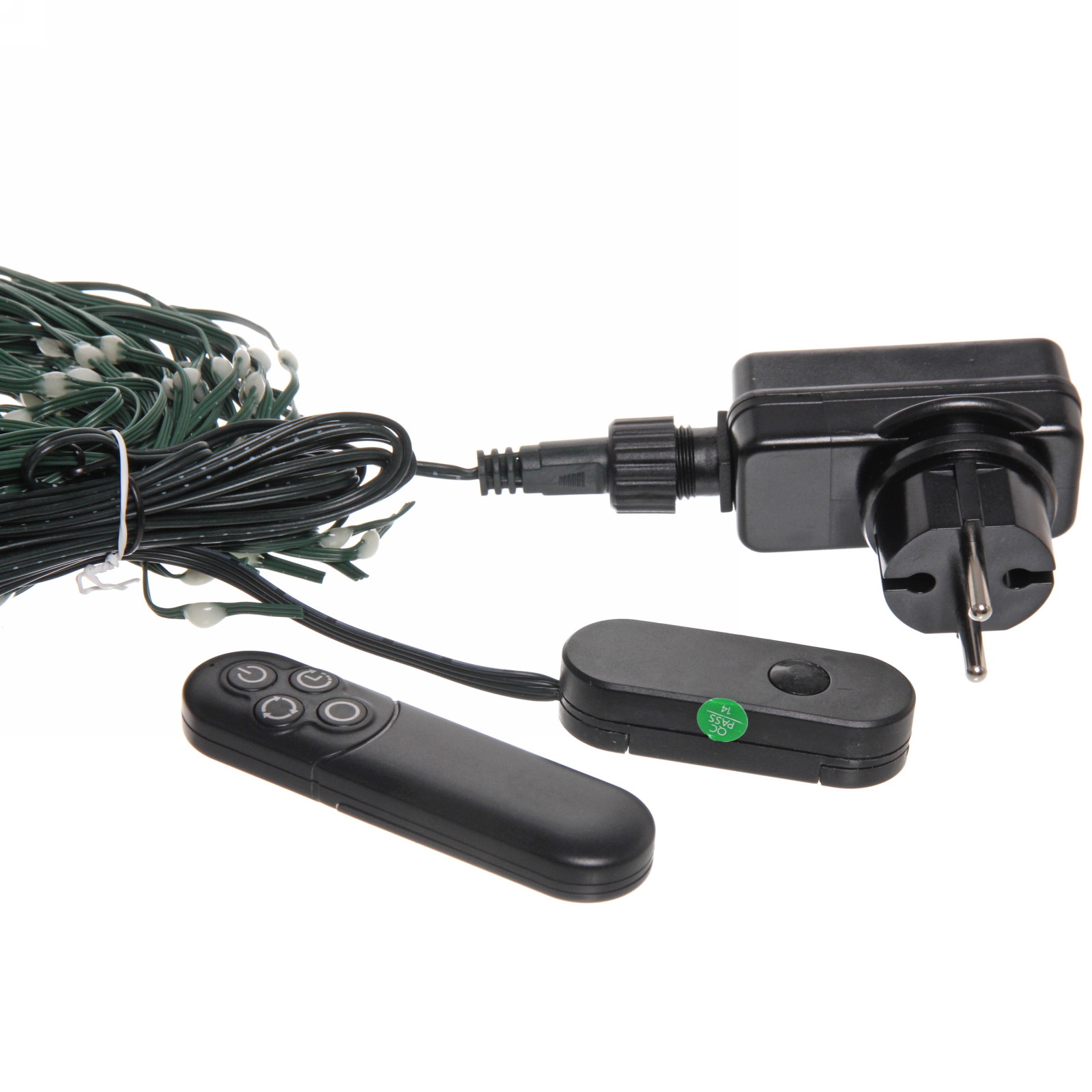 Елка с гирляндой "Ёлка" в1,8 м, d-0,6 м 17 линий 272 лампы LED, зелен. пров, более 8 реж,IP-20, RGB