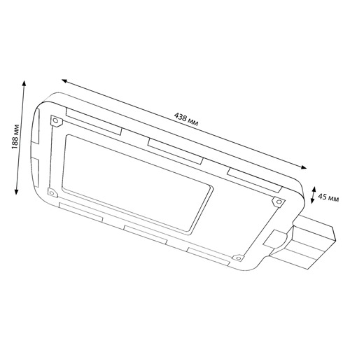 Уличный консольный (LED) светильник SL4 Smartbuy-120w/6500K/IP65 (SBL-SL4-120-65)