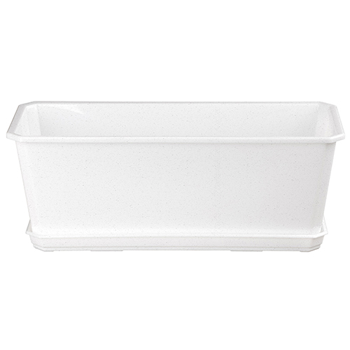 Ящик балконный Homver Basil 221600633/01, мраморный, 40 см