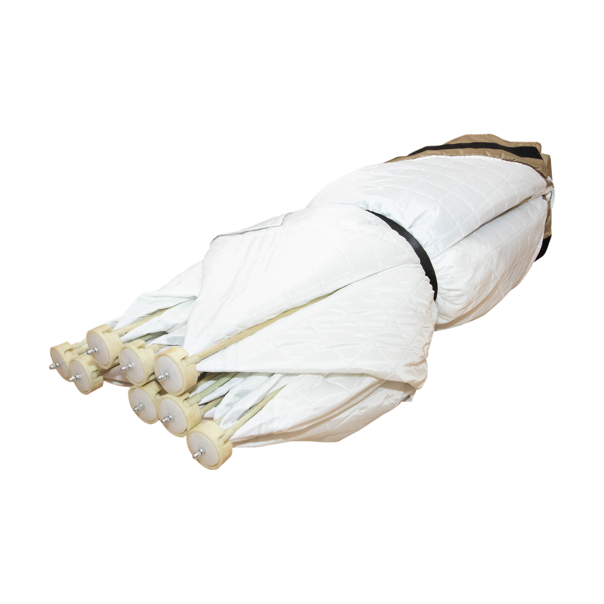 Палатка зимняя куб СЛЕДОПЫТ "Premium" 4,2х2,1м,2-х комнатная,S по полу 8,8кв.м, 3 слоя, цв. олив/бел