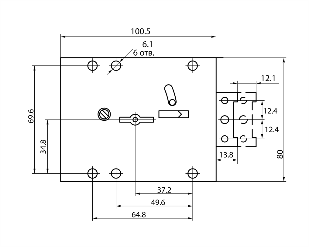 Рязань ЗС-8.1Т/12 б/о с/тяг 2 кл 73143 Замок накладной сейфовый (20)